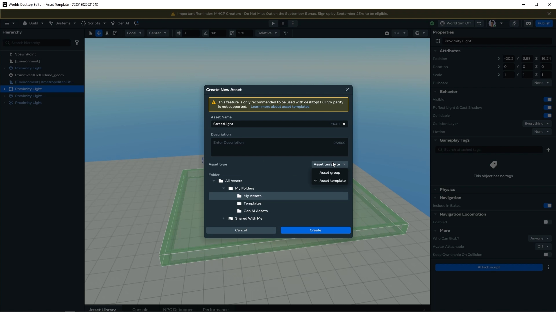 Sample Asset Template