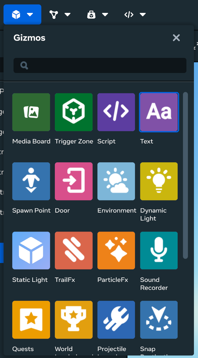 Add a text gizmo to your scene