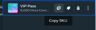 Copy SKU Button