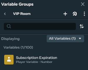 Expiration Variable Example
