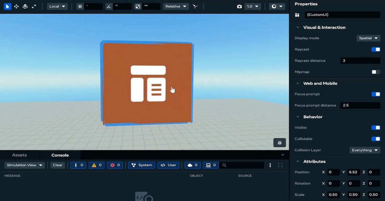 Image shows a user beginning to work in the desktop editor