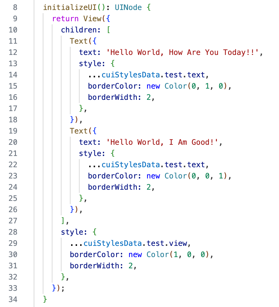 Image shows code as per the previous instructions