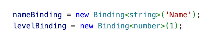 Image shows example bindings