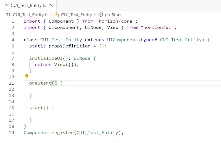 Screenshot shows an example script